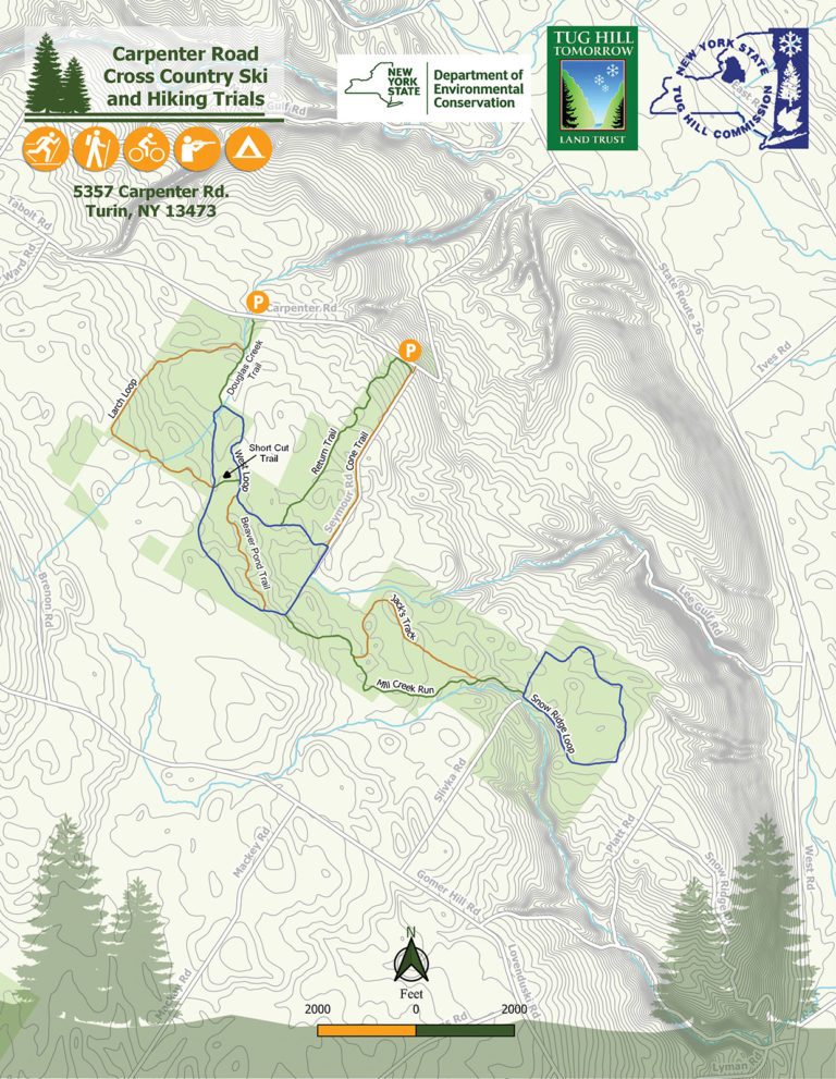 Carpenter Road Recreation Trails Map