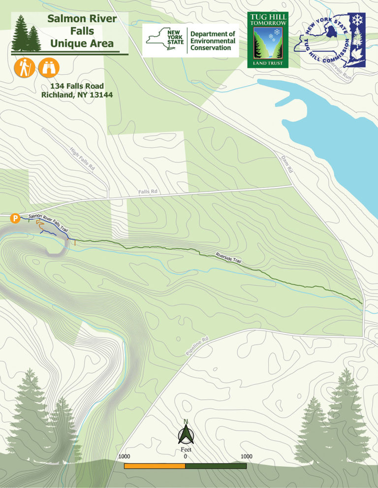 Salmon River Falls Unique Area Map